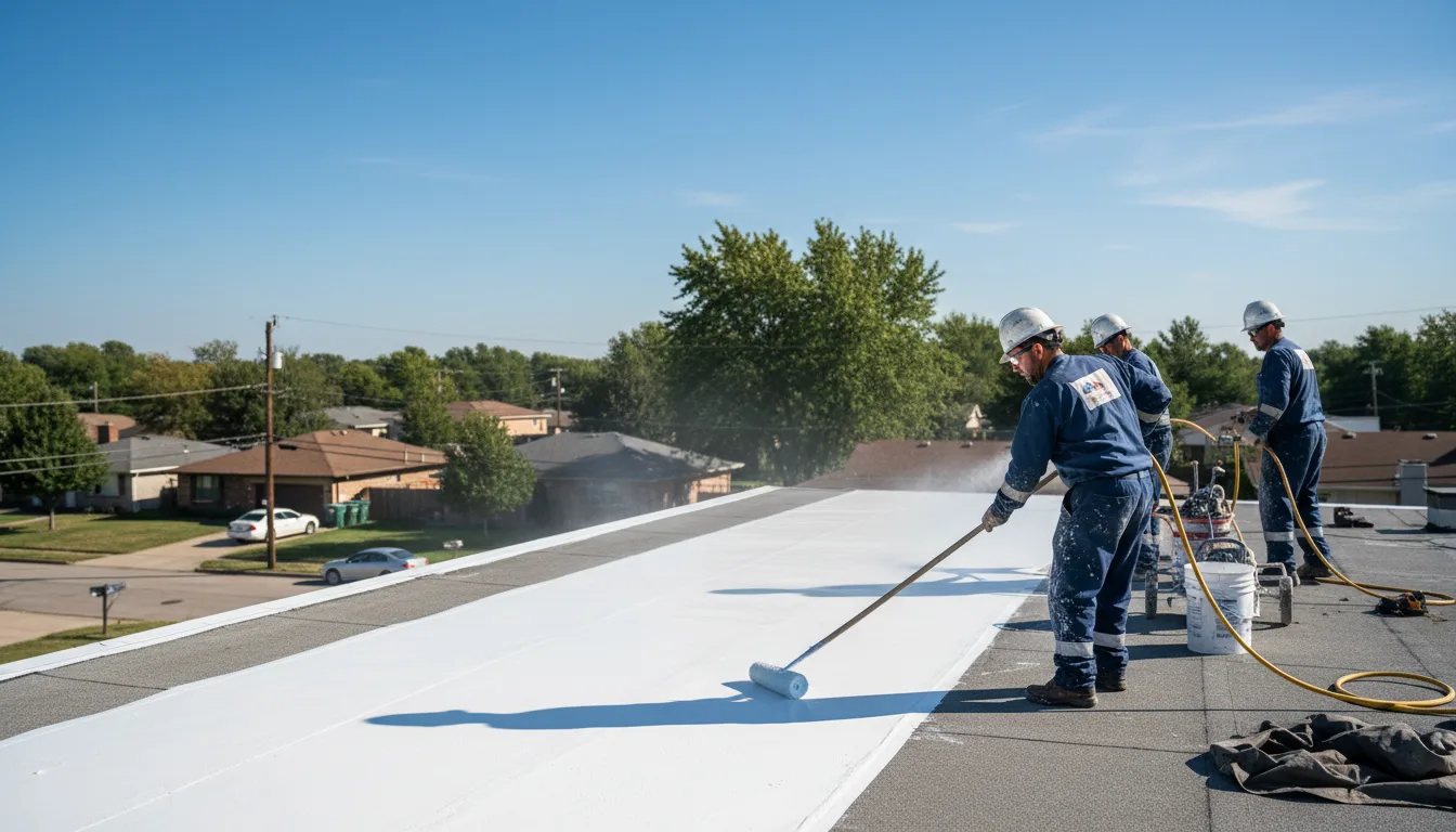 Commercial roof coating in Hermanville, MS near me